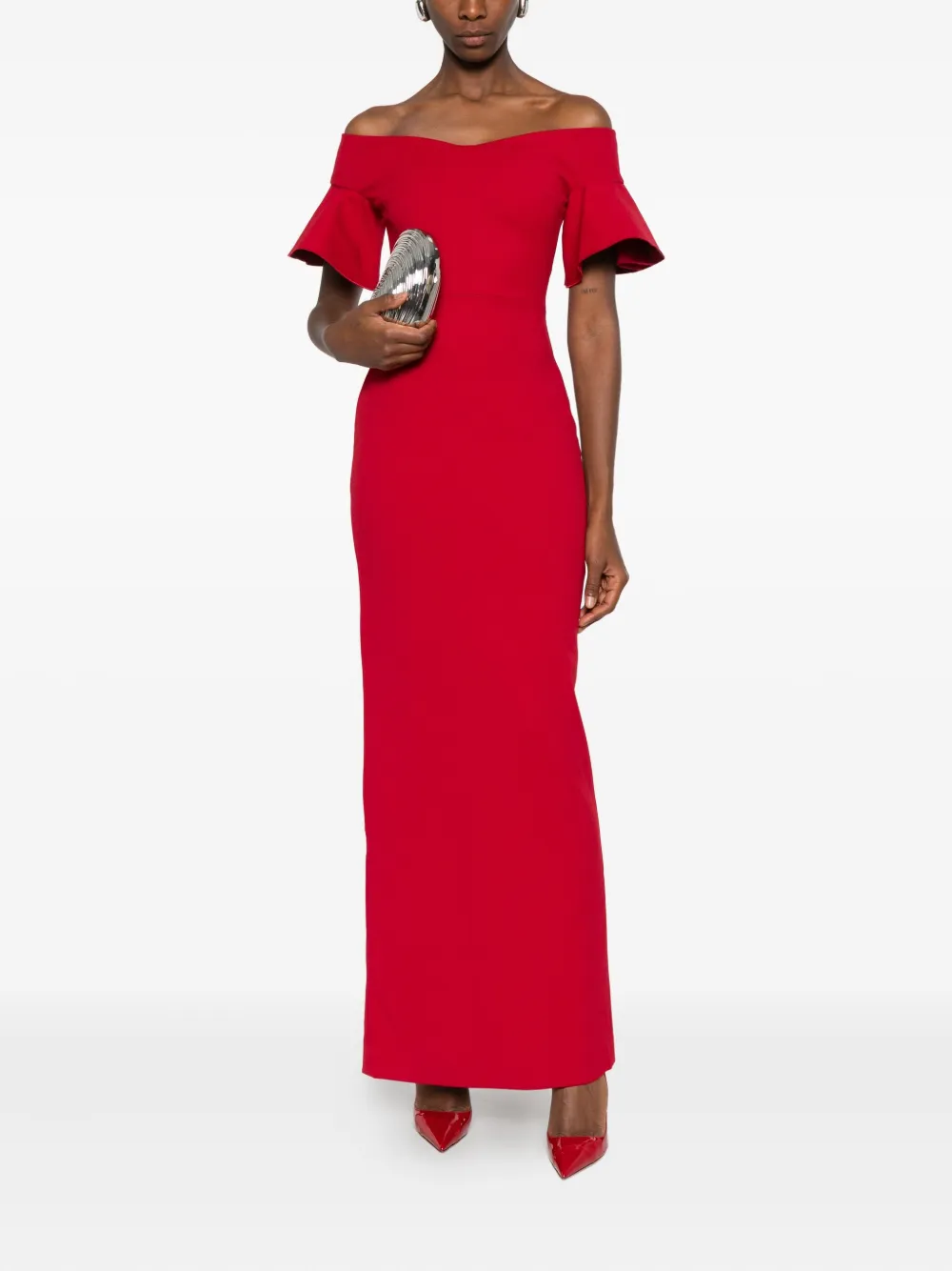 Solace London Cielo maxi dress - Rood