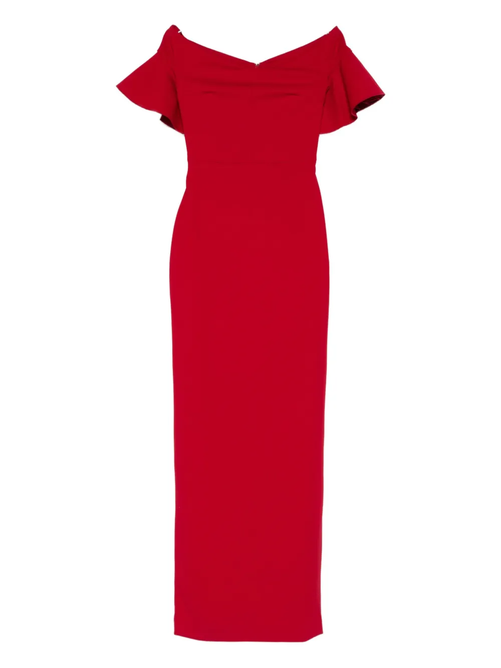 Solace London Cielo Maxi Dress In Red