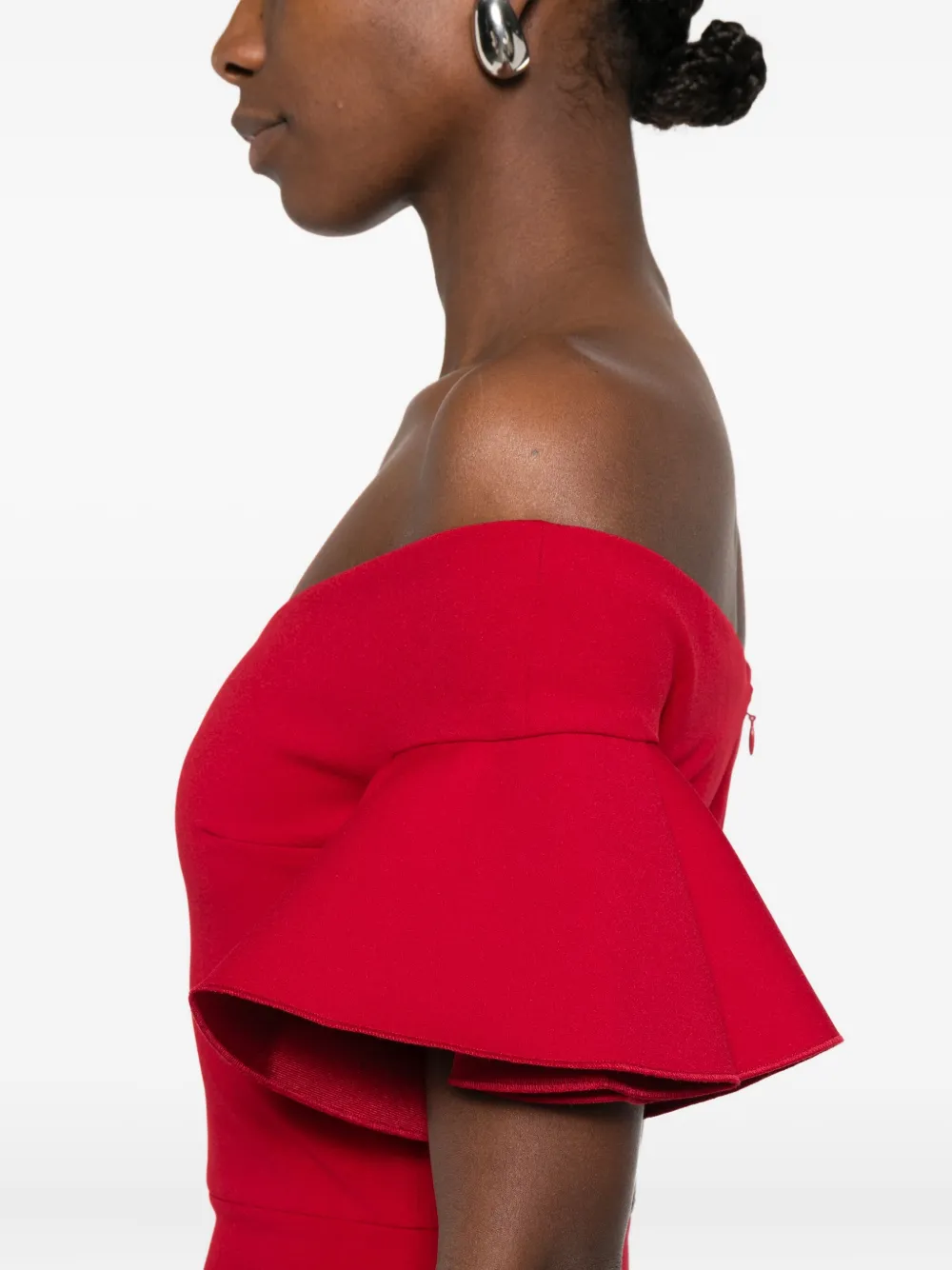 Solace London Cielo Maxi Dress In Red