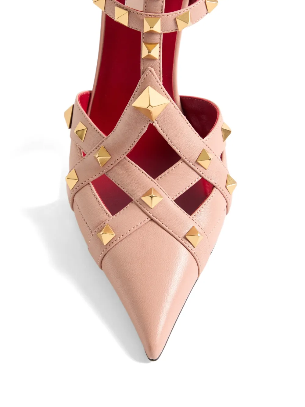 Valentino Garavani Studdy kidskin pumps Roze