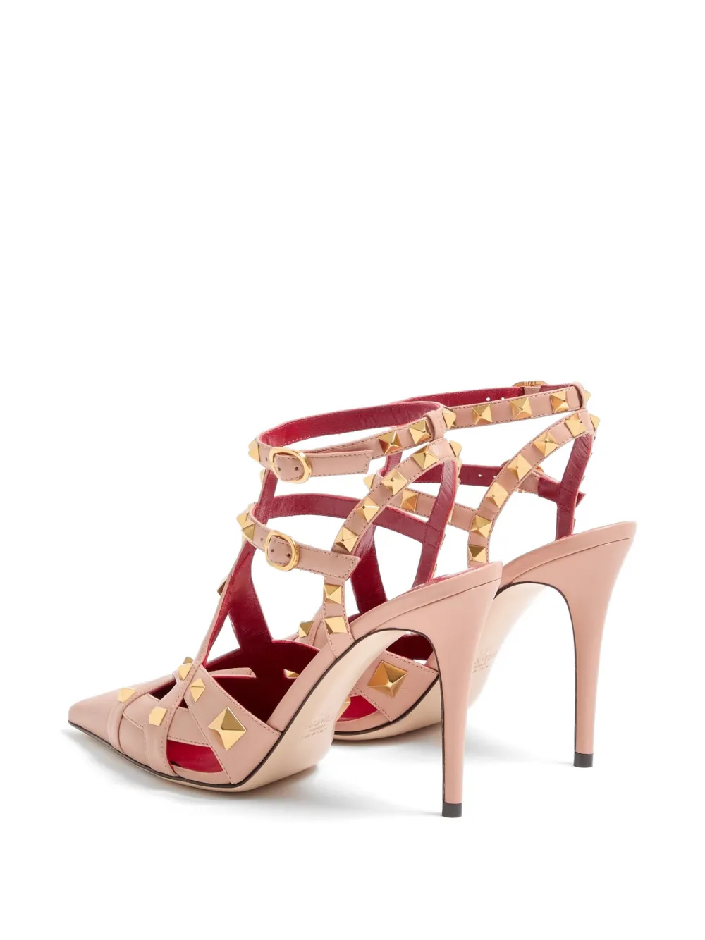 Valentino Garavani Studdy kidskin pumps Roze