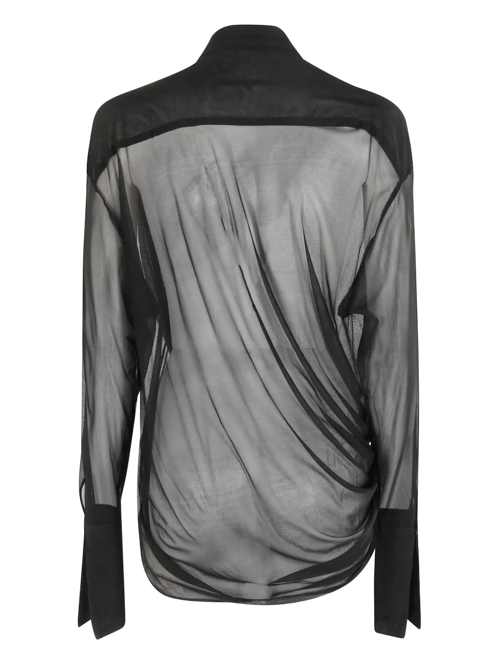 FRANCESCO MURANO Gedrapeerde blouse - Zwart