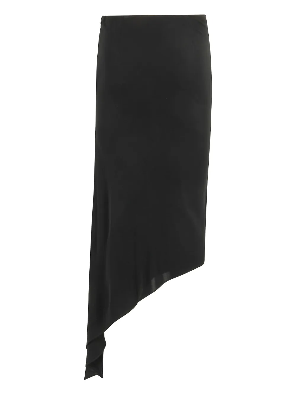 Francesco Murano Asymmetric Midi Skirt In Black