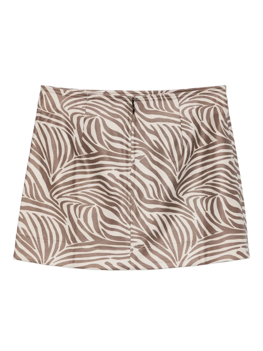 Mes Demoiselles zebra-pattern mini skirt - Zwart