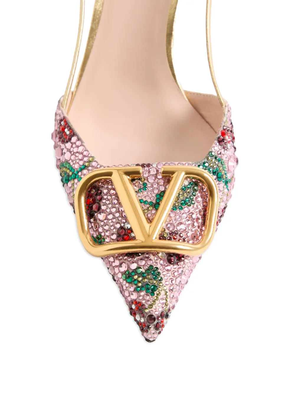 Valentino Garavani VLogo slingback pumps Roze