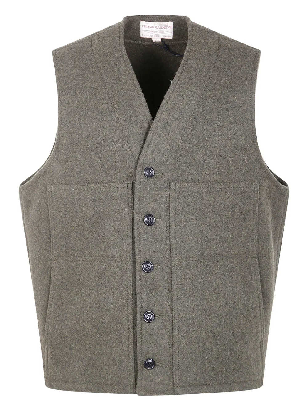 Filson button pocket gilet | Grey | Image 1