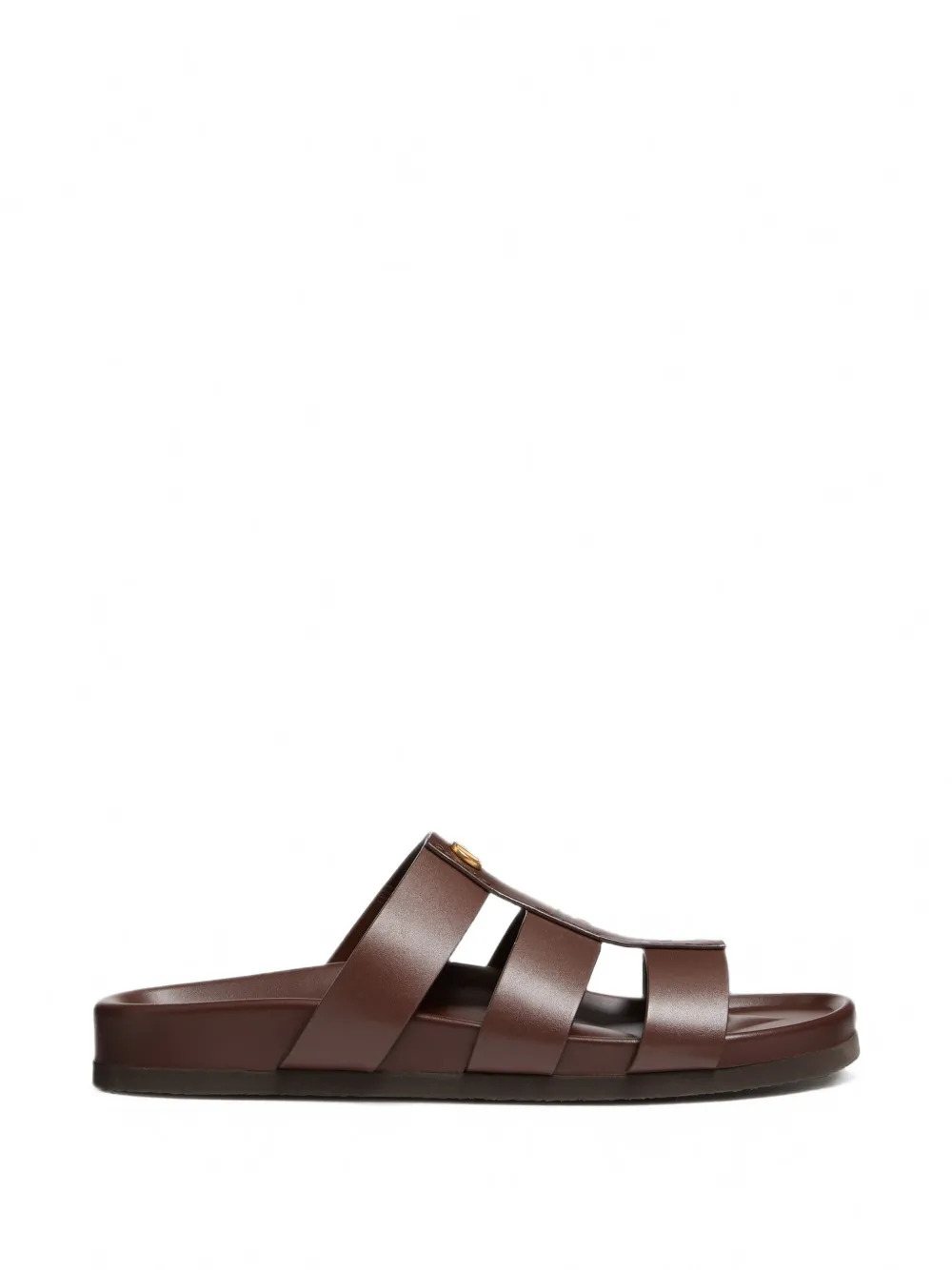 Valentino Garavani Sandali Studshield - Marrone
