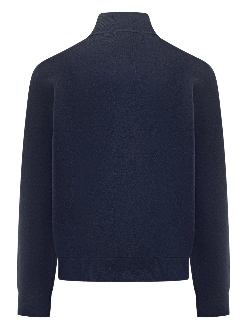 Filippo De Laurentiis High-neck Pocket Cardigan In Blue