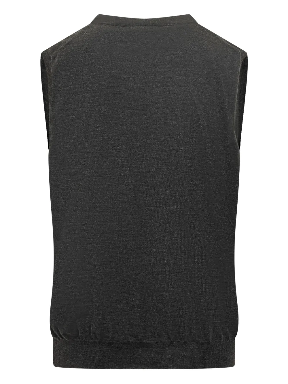 Filippo De Laurentiis Wollen bodywarmer met knopen - Grijs