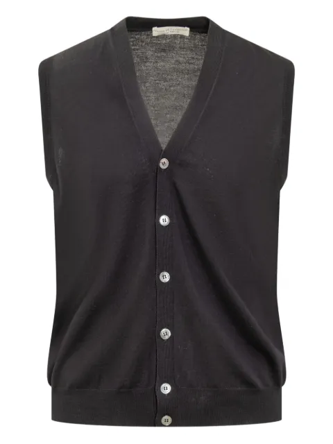 Filippo De Laurentiis chaleco con botones y cuello en V