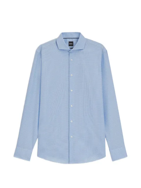 BOSS patterned long-sleeved shirt