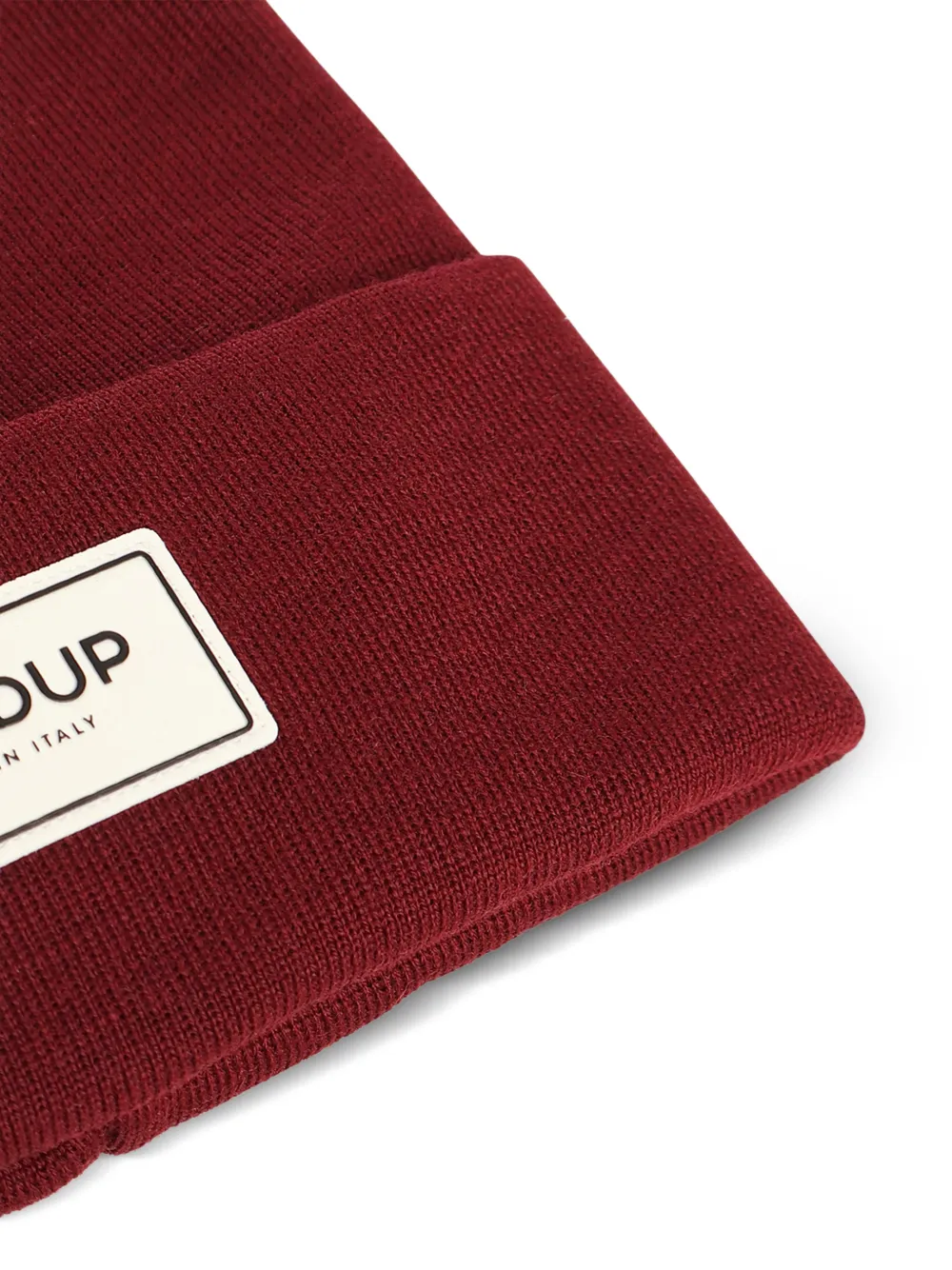 DONDUP Muts met logopatch Rood