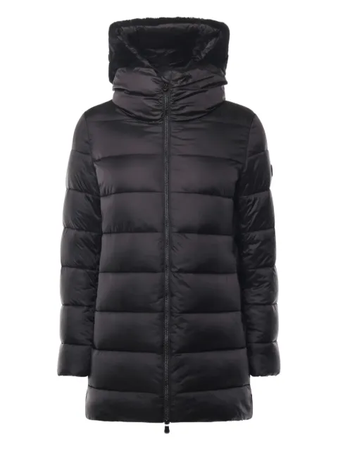 Save The Duck faux-fur-collar coat