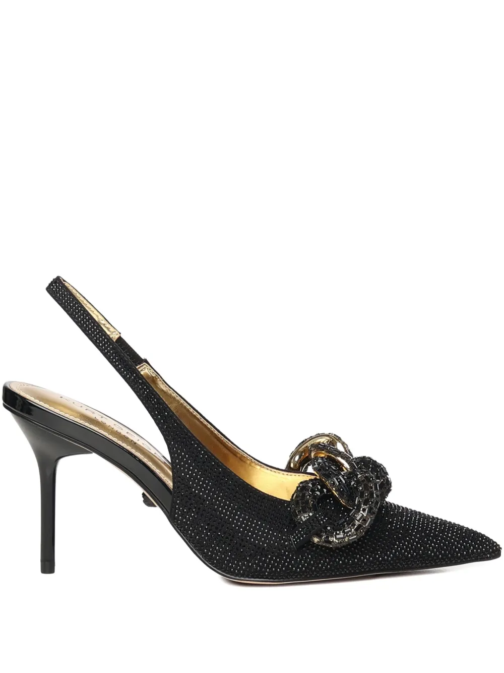 Kurt Geiger London Pumps verfraaid met ketting en hak Zwart