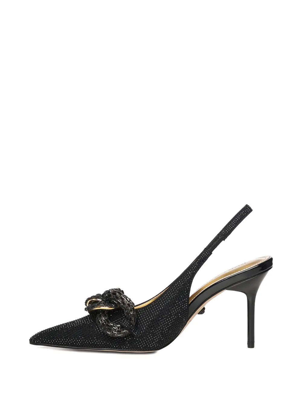 Kurt Geiger London Pumps verfraaid met ketting en hak Zwart