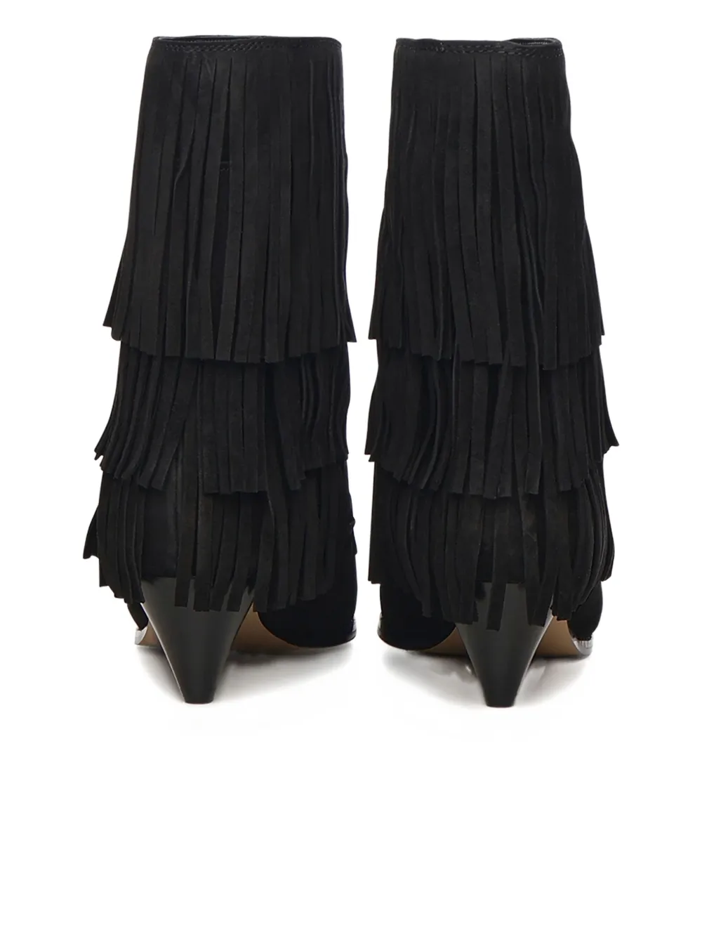 Michael Michael Kors Jayla Suede Boot With Fringes In Black
