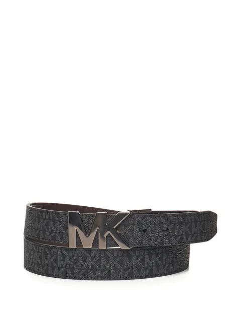 Michael Kors logo-pattern buckle belt