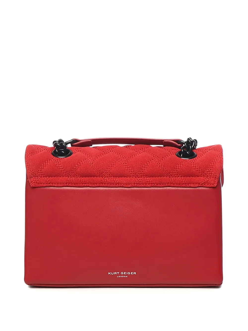 Kurt Geiger London Leather Kensignton quilted shoulder bag - Rood