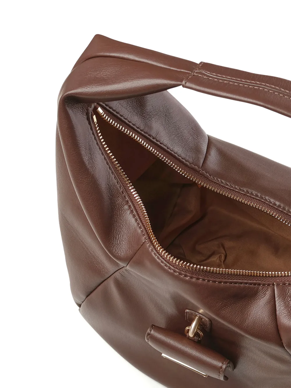 Love Moschino Logo-plaque Tote Bag In Brown