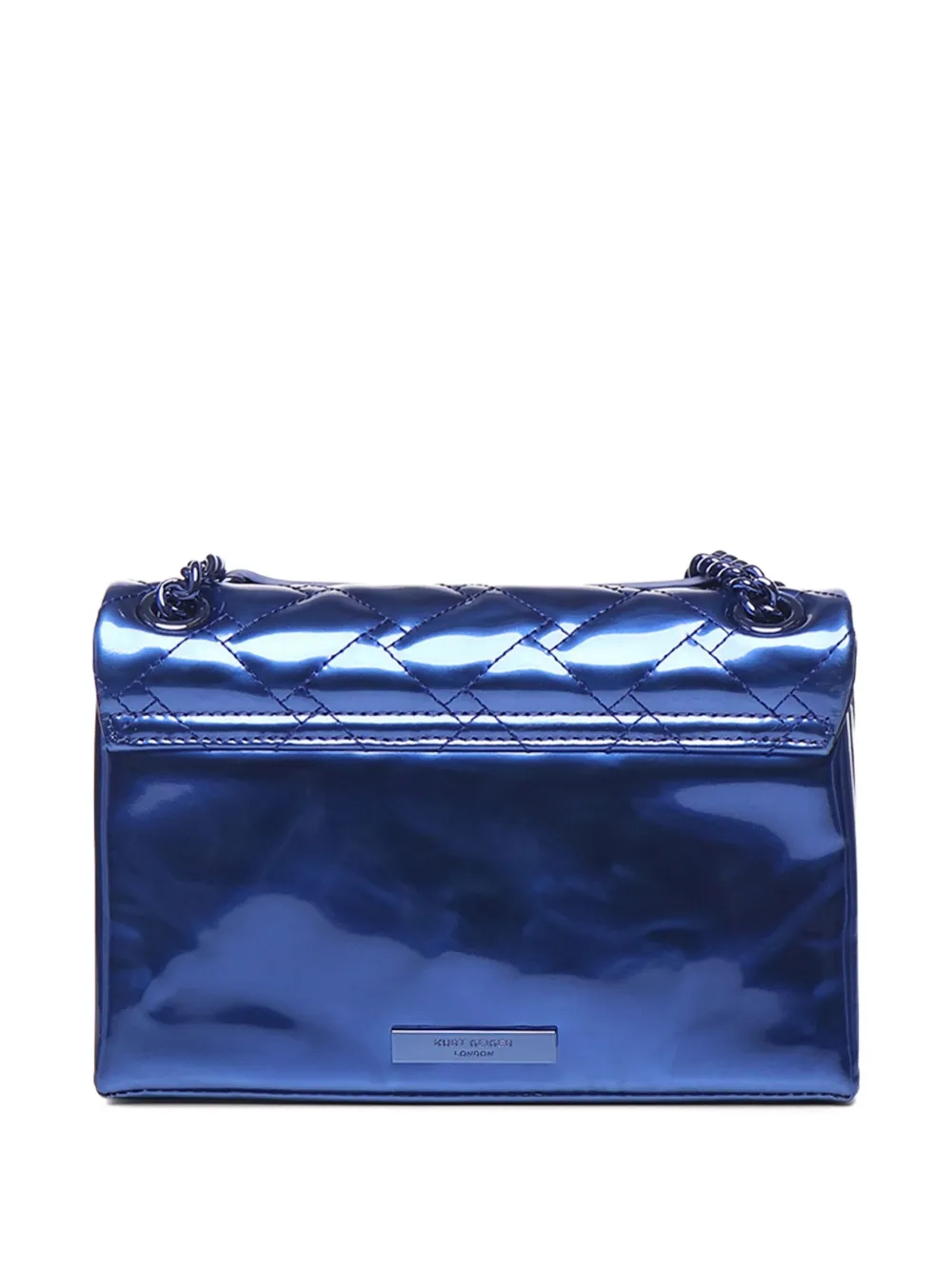 Kurt Geiger London quilted chain shoulder bag - Blauw