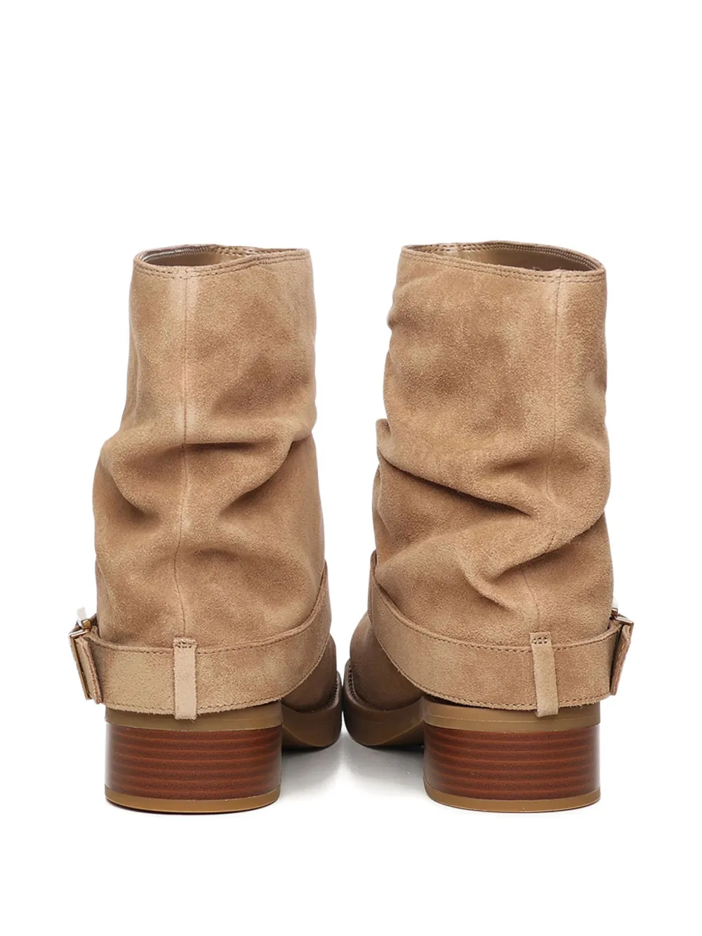 Michael Michael Kors Colby Leather Ankle Boot In Brown