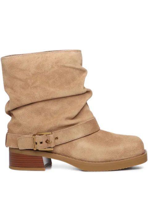 Michael Michael Kors buckled biker boots