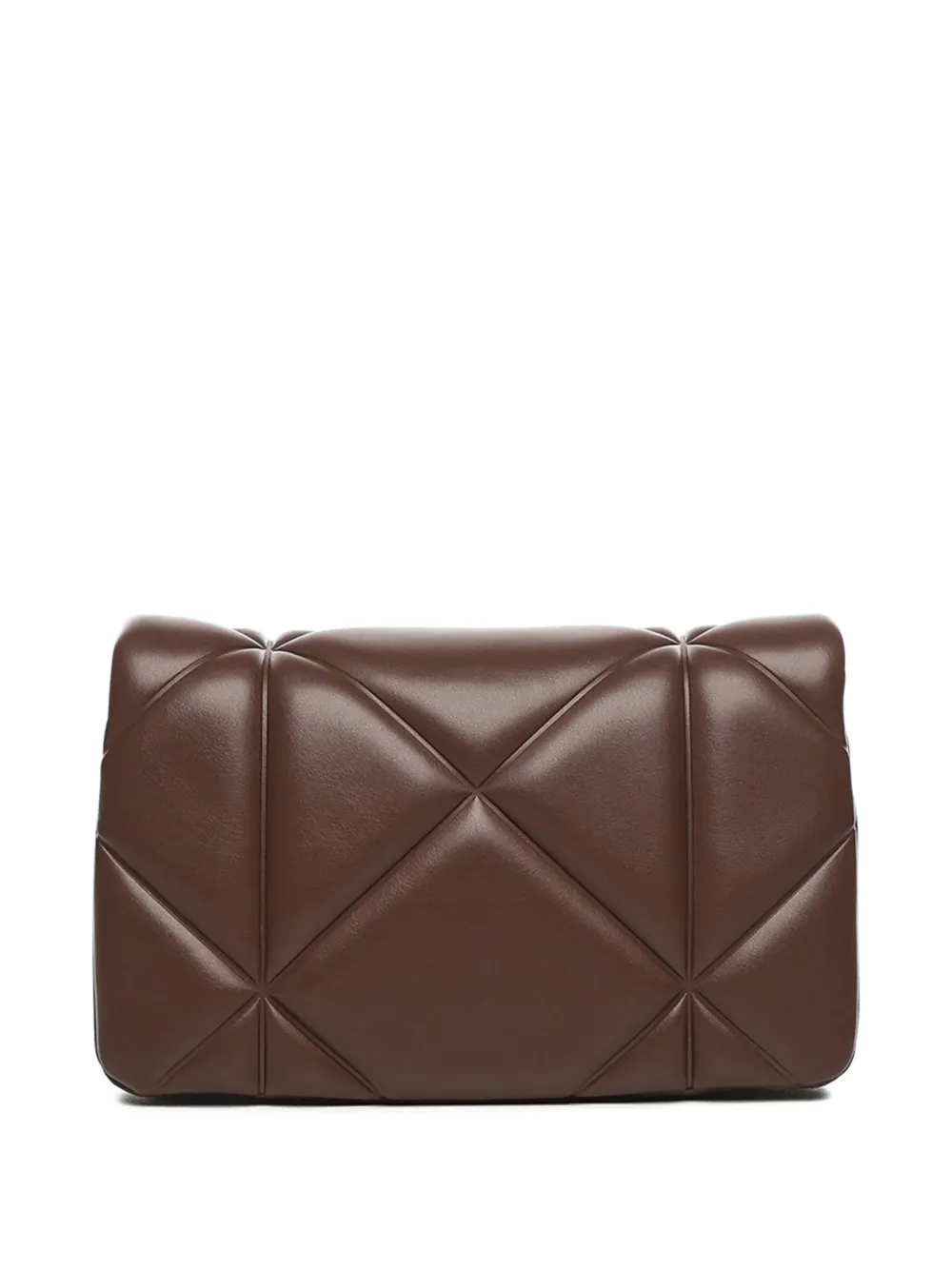 Love Moschino quilted logo shoulder bag - Bruin