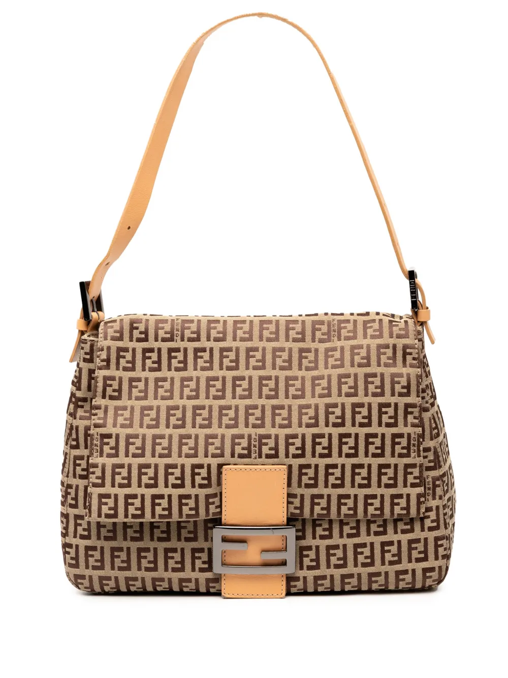 Fendi Pre-Owned 2000-2010 Zucchino Canvas Mamma Forever shoulder bag - Marrone