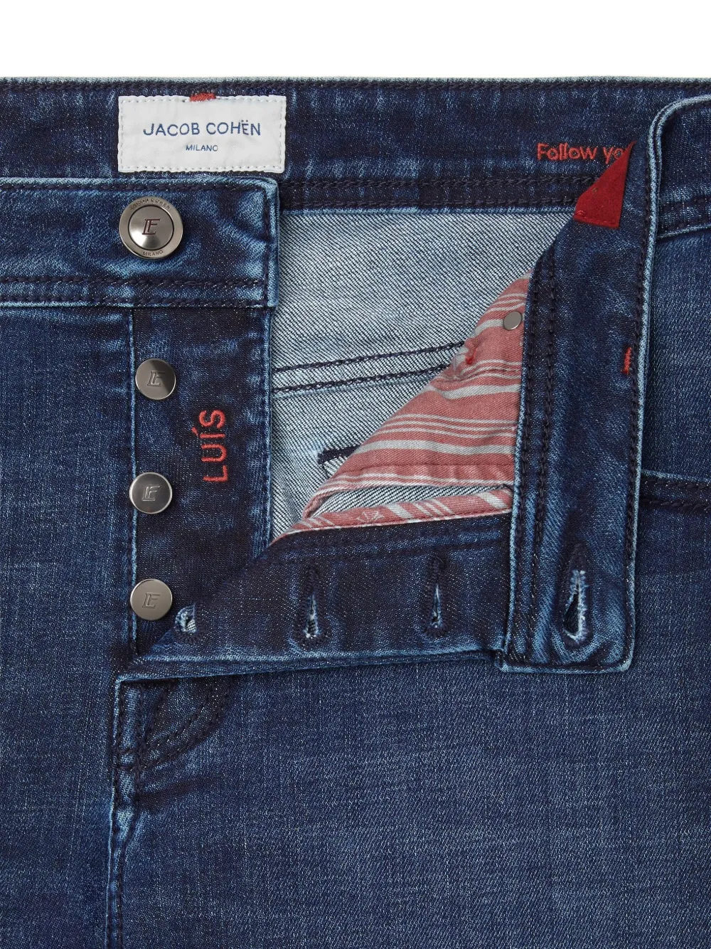 Jacob Cohen Academy Buttoned Jeans In Blue