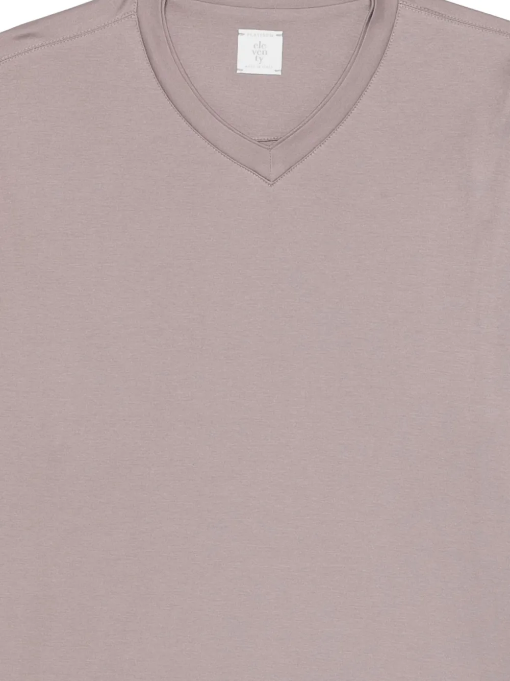 Eleventy T-shirt met V-hals Roze