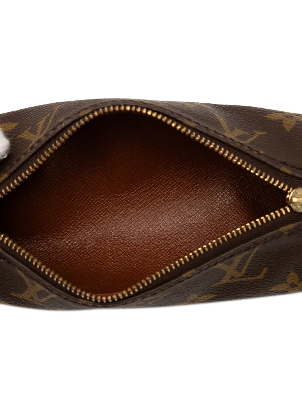 Pre-owned Louis Vuitton 1990-2025 Monogram Papillon Pochette Handbag In Brown