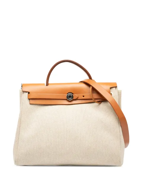 Hermès Pre-Owned bolsa satchel Toile Herbag Zip 31 2002