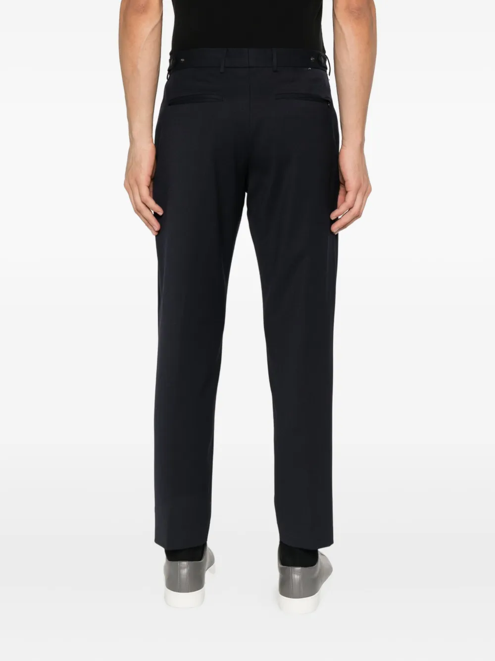 PT Torino Broek met riemlussen Zwart