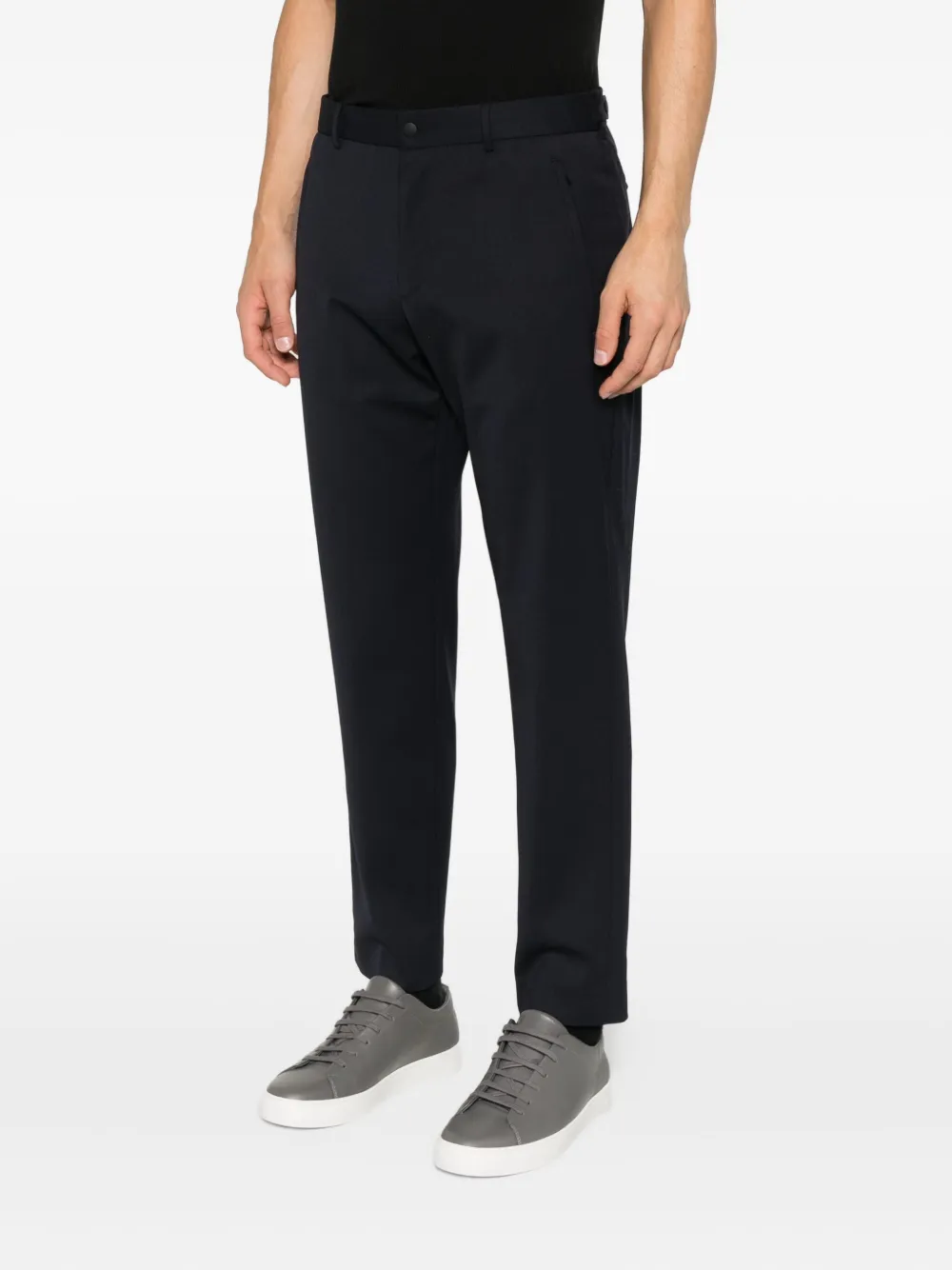 PT Torino Broek met riemlussen Zwart