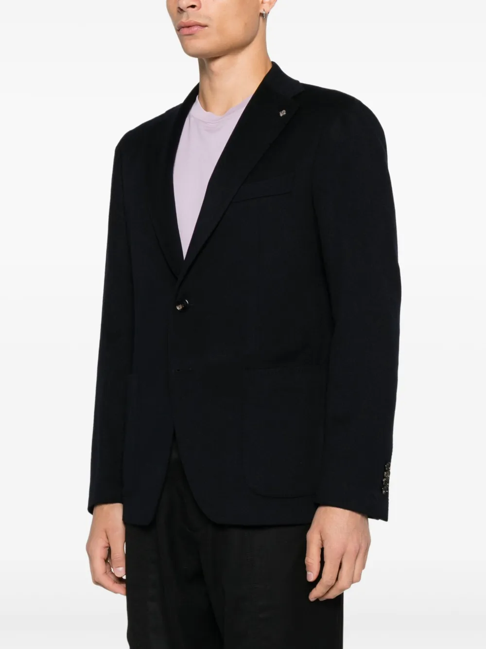 Tagliatore Blazer met enkele rij knopen Blauw