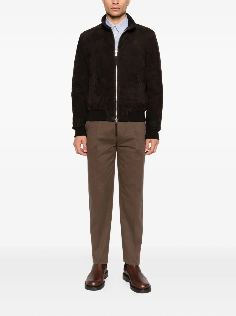 Zegna pleated trousers - Bruin
