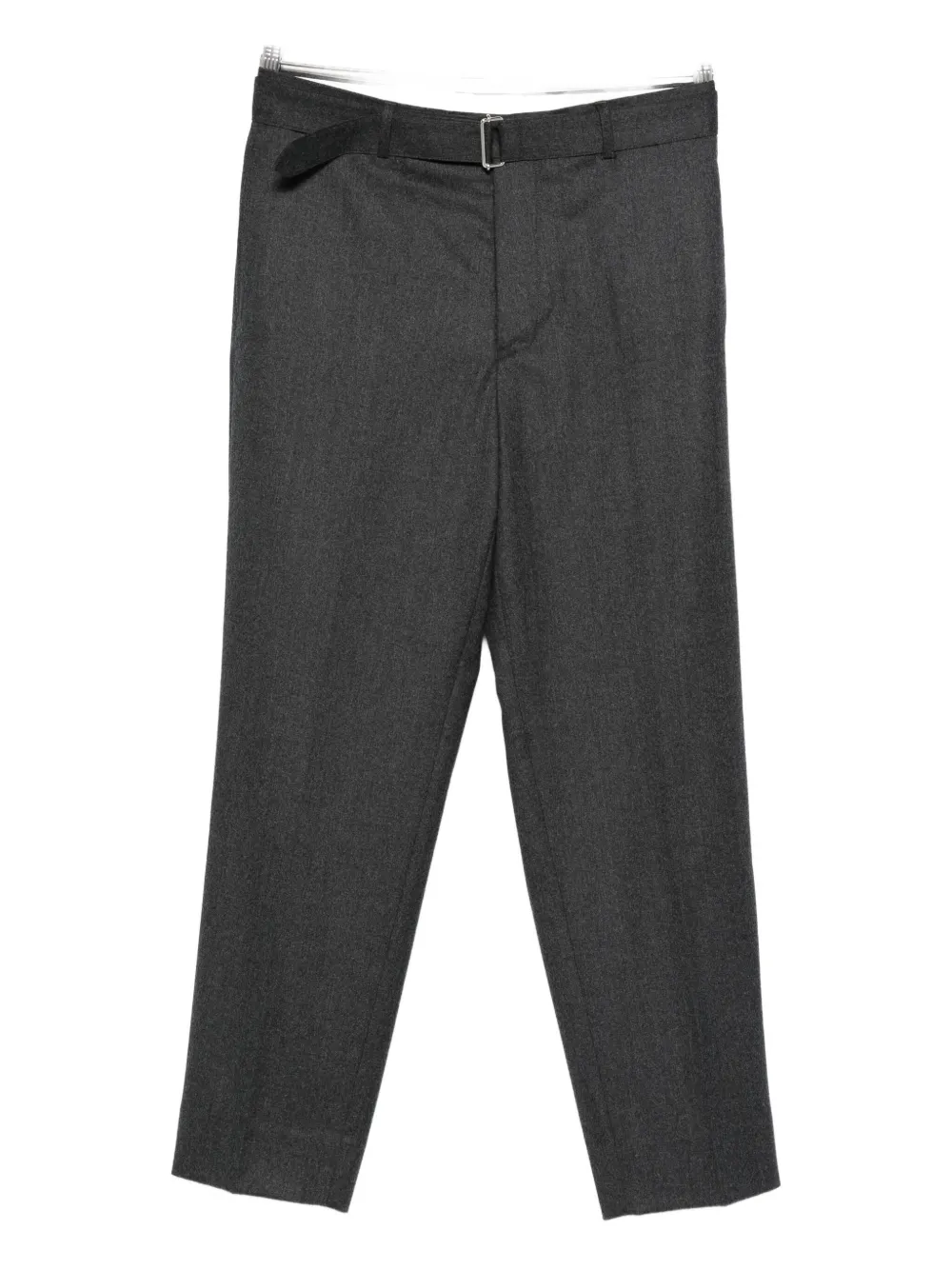 Officine Generale Belted Trousers In Gray