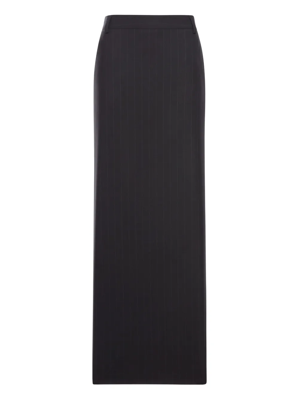 THE NINA STUDIO pinstripe pencil maxi skirt – Black