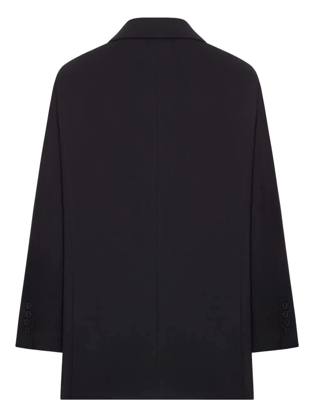 The Nina Studio Double-breasted Tailored Blazer In Black