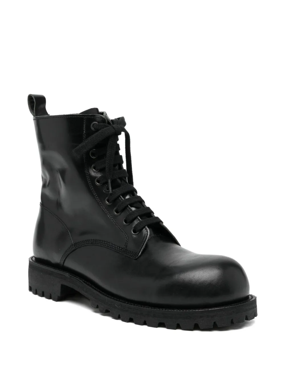 Comme des Garçons Homme Plus leather boots Zwart