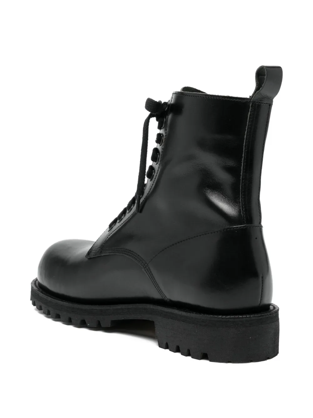 Comme des Garçons Homme Plus leather boots Zwart