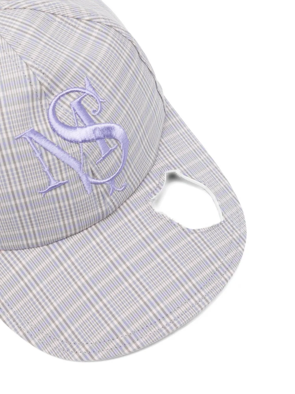  Masu Plaid Cap - Purple 