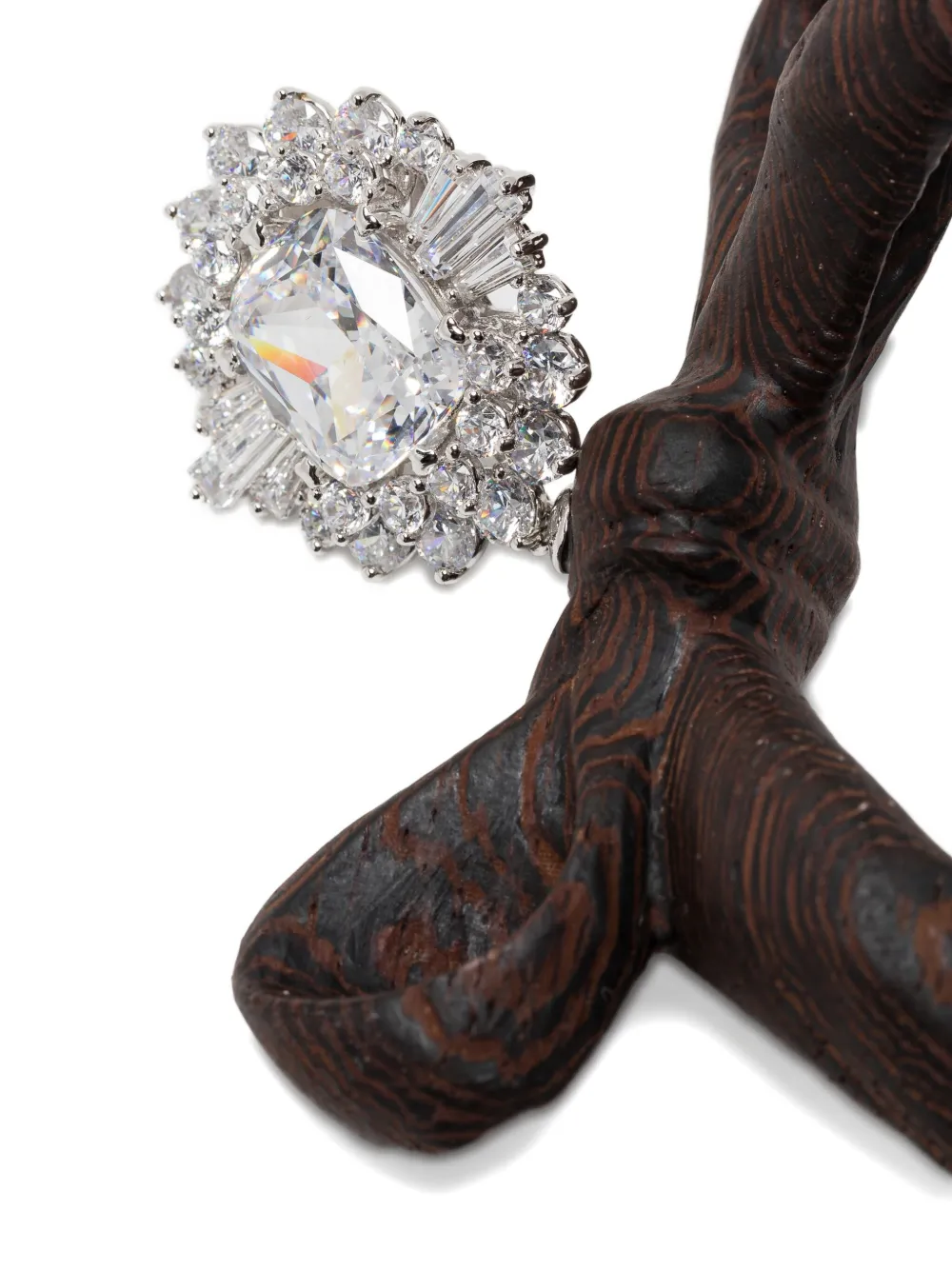 Yvmin Ribbon-embellished Earrings In Brown