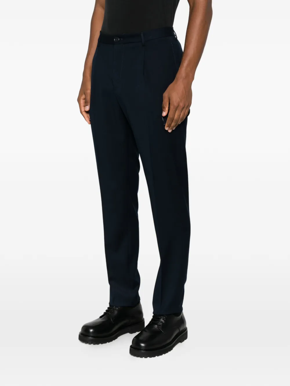 Tagliatore Broek met cargo zak Blauw