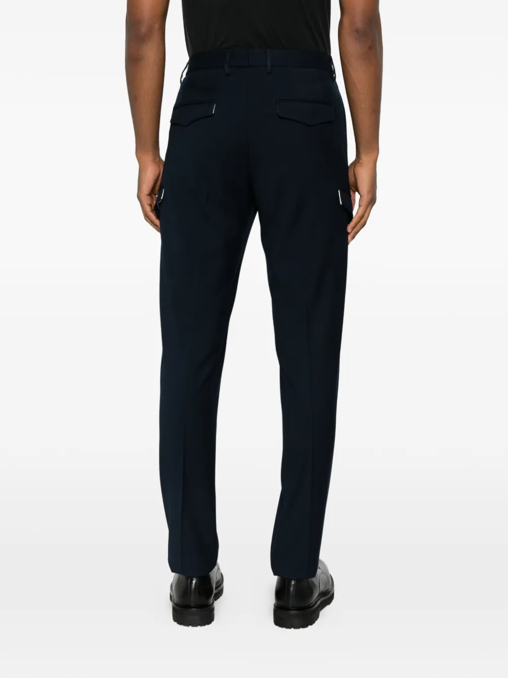 Tagliatore Broek met cargo zak Blauw