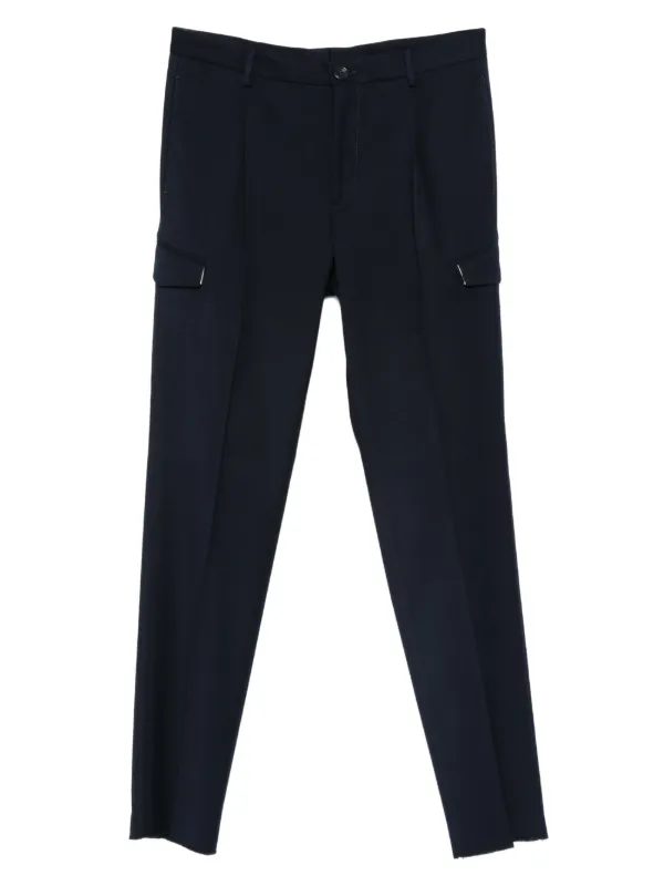 Tagliatore Cargo-pocket Trousers in Blue