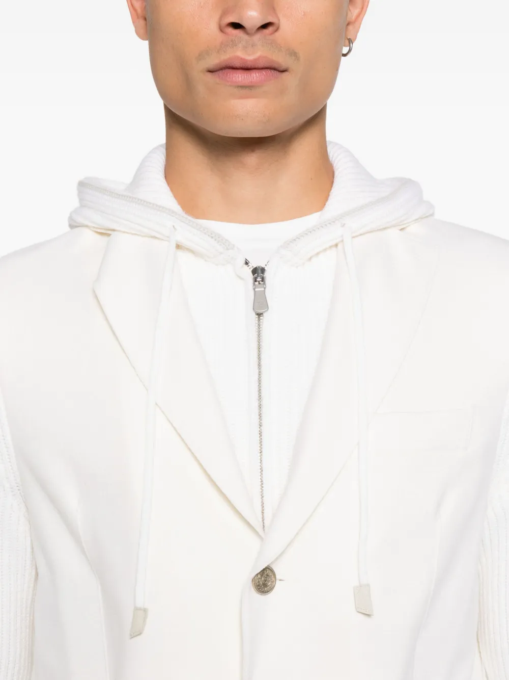 Eleventy Blazer met capuchon Beige