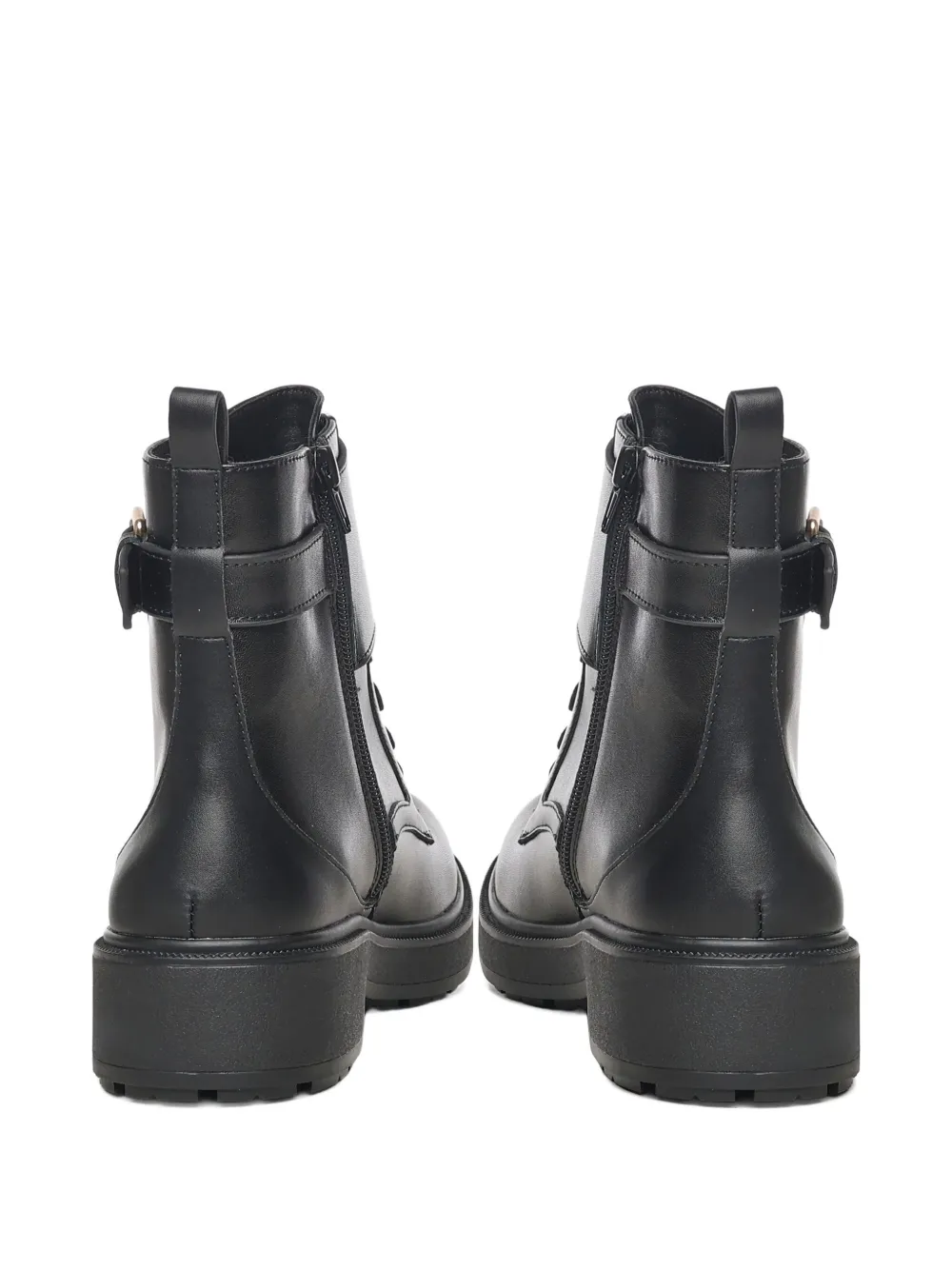 LIU JO Laarzen met gesp en logoplakkaat Zwart