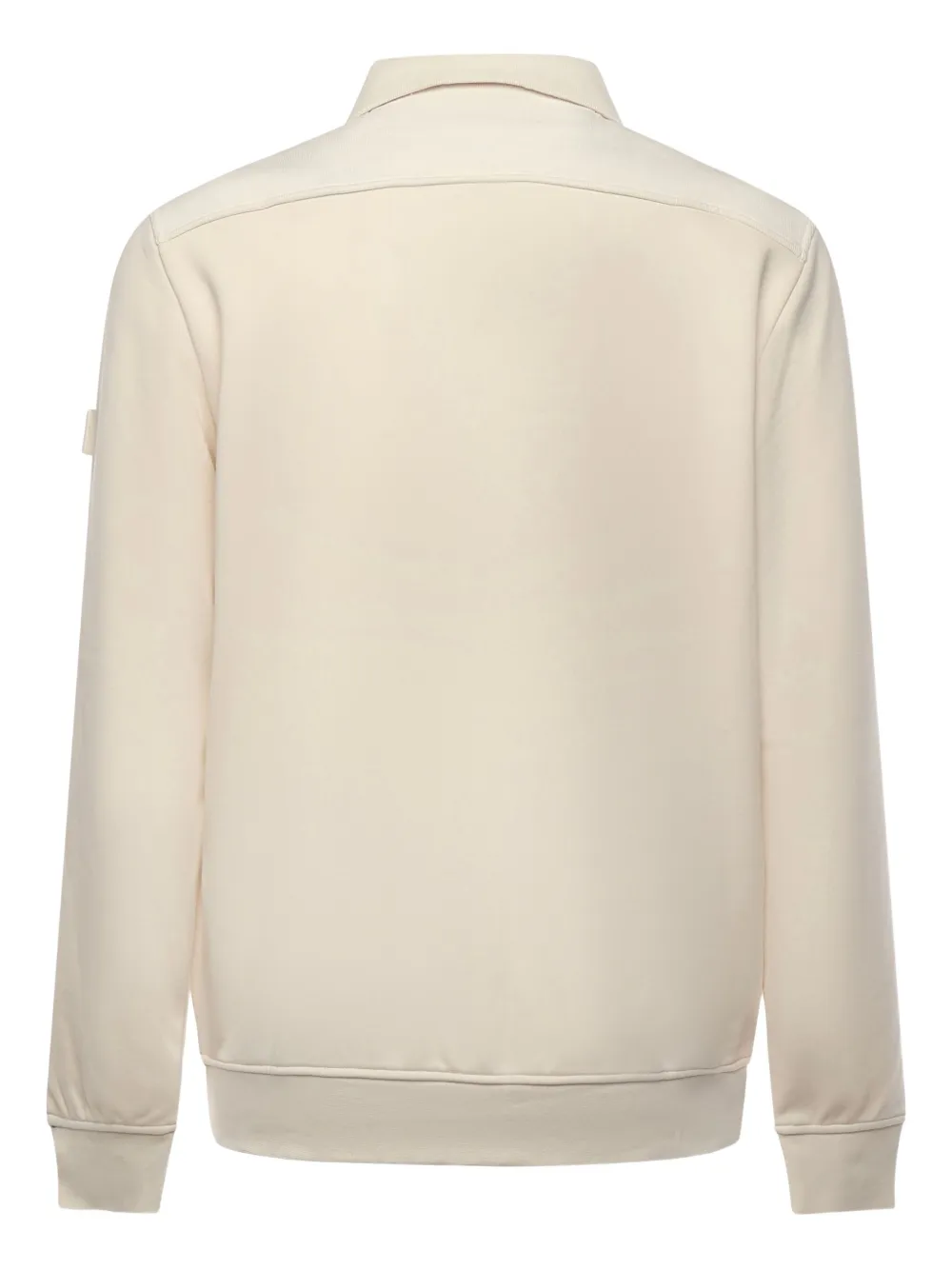LIU JO collared buttoned sweatshirt - Beige