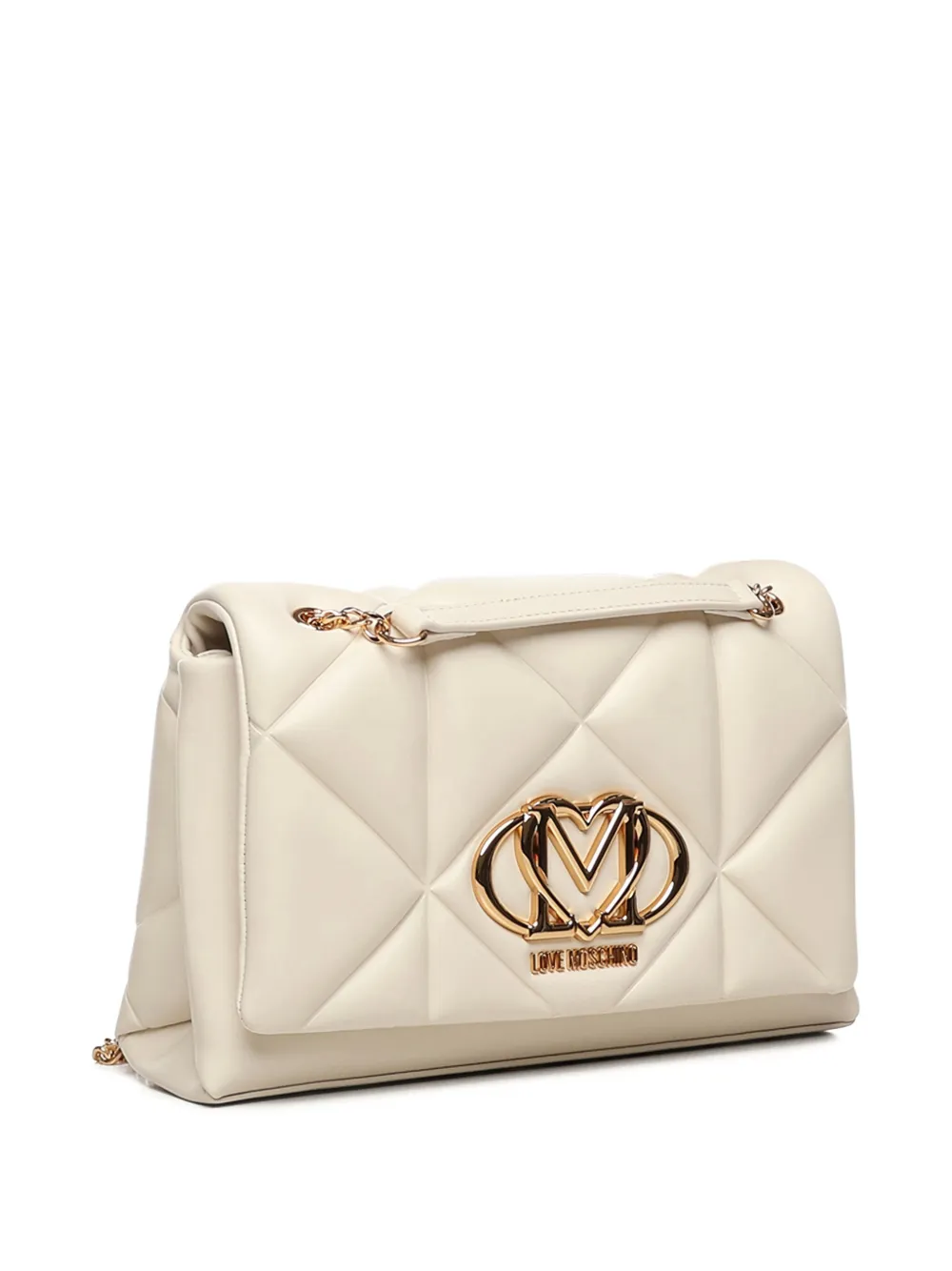 Love Moschino Schoudertas met logo Beige